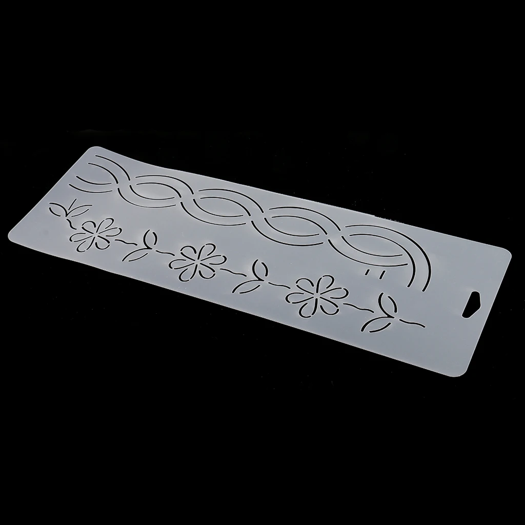 Plastic Drawing Template Stencil For Quilt Embroidery Patchwork Sewing #11