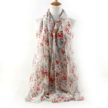 

New Ladies Floral Scarves Fashion Women Apparel Accessories Viscose Shawl Wrap Muslim head hijab Scarf 7colors Fast Shipping