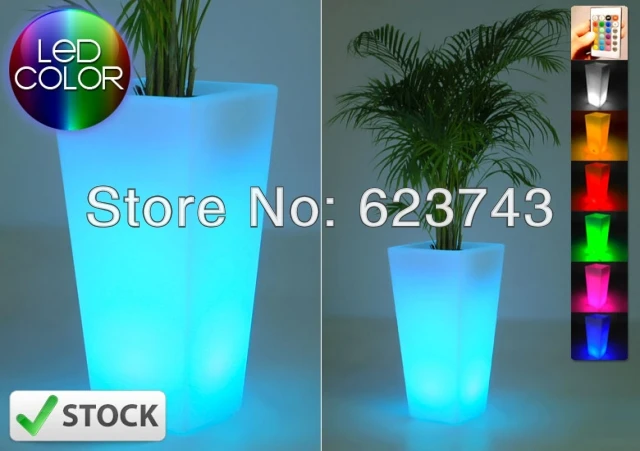 Free verzending gloeiende verlichting led bloempot! Remote kleur ... Free verzending gloeiende verlichting led bloempot! Remote kleur ...