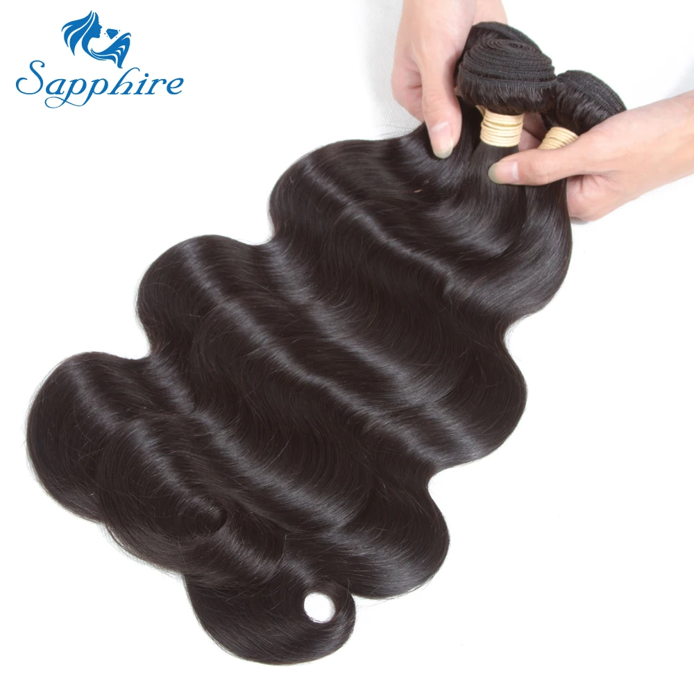 Sapphire Malaysian Body Wave 3 Bundles Malaysian Virgin Human Hair Weave 100 Unprocessed Body Wave Virgin Hair Black Weave body-wave : image Sapphire Malaysian Body Wave 3 Bundles Malaysian Virgin Human Hair Weave 100 Unprocessed Body Wave Virgin Hair Black Weave body-wave