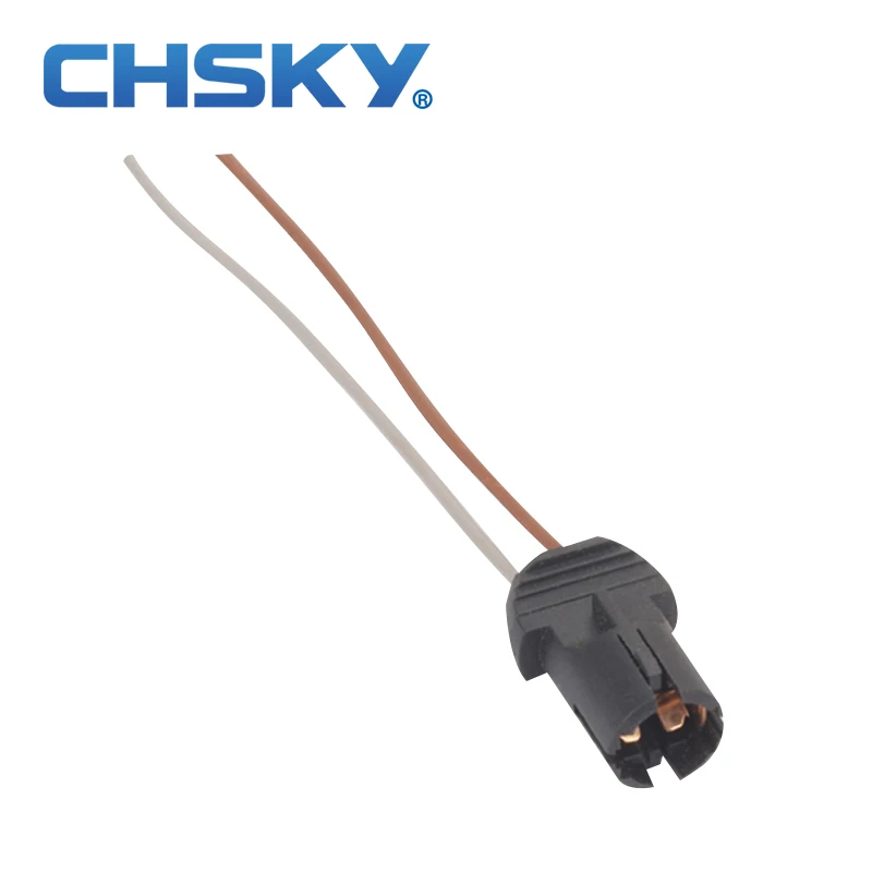 

CHSKY 2PCS fit for bulb 5w T10 bulb socket plastic T10 connector high quality Nylon T10 socket