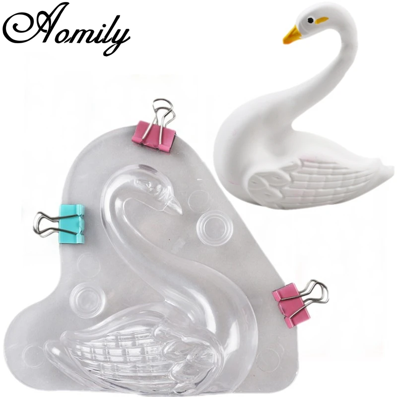 

Aomily 3D Swan Chocolate Mold Candy Sugar Paste Molds Cake Decorating Tools Home Baking Sugar Craft Wedding Cake Decorating Tool