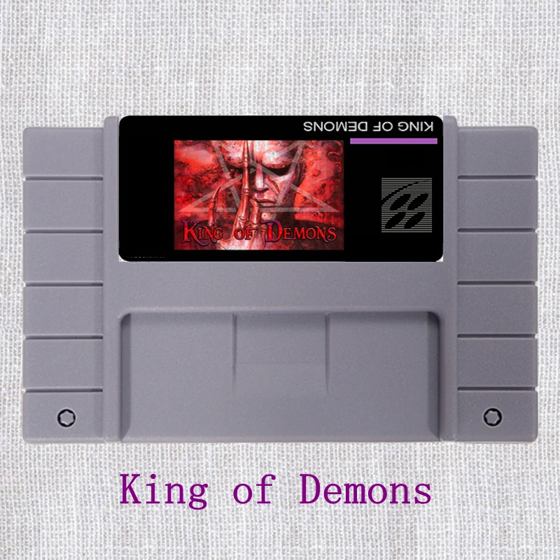 

King of Demons 16 bit Big Gray Game Card For NTSC Game Player