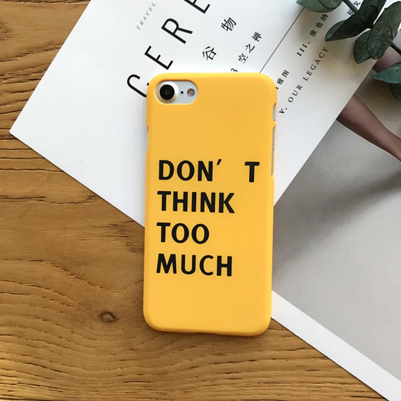 YKUPUP модный простой чехол для телефона с надписью Iphone Xs красный желтый Жесткий