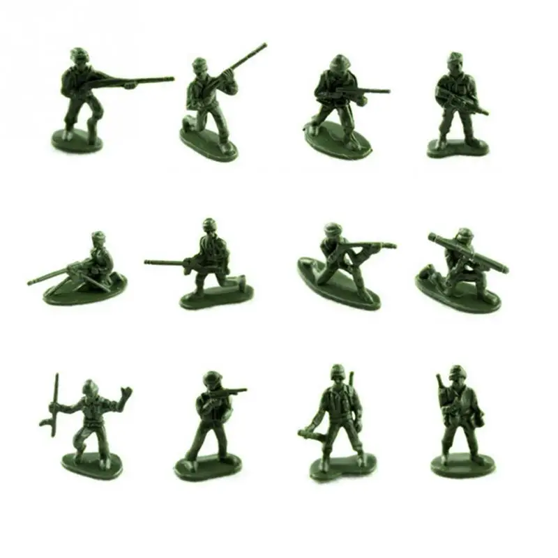 

100pcs/set Military Plastic Toy Soldiers Army Men Figures 12 Poses Gift Toy Model Action Figure Toys