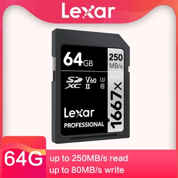 

Lexar 1667X SD card 64G 128GB 256GB U3 V60 4K High Speed 250M/s MLC particles SDXC UHS-II SLR micro single camera memory card