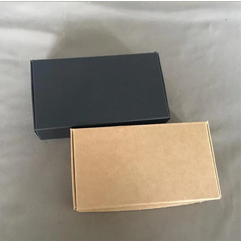 30 шт Черный/крафт-бумага складная коробка мыло ручной работы упаковочная коробка подарочная упаковочная бумажная коробка картонная бумажная упаковочная коробка