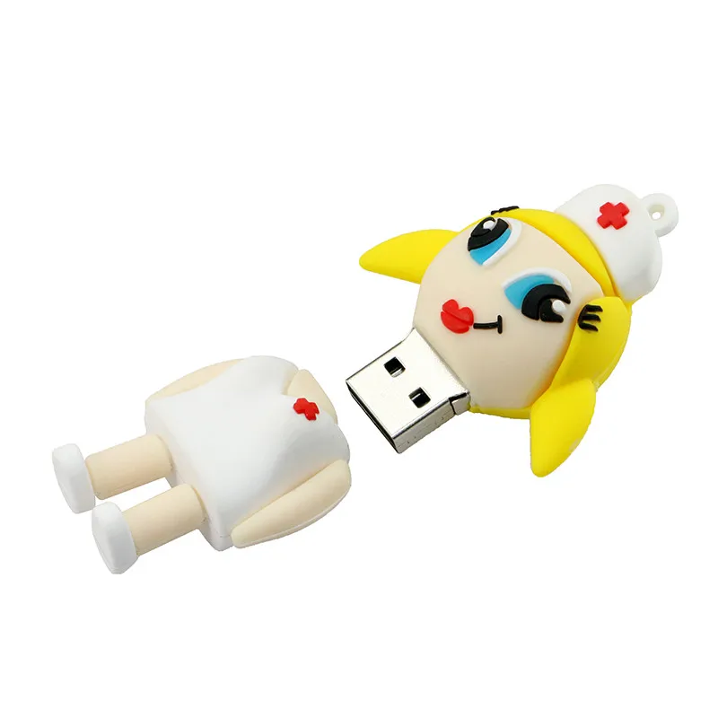 Quarantine Doctor Nurse Pendrive USB 2.0 Flash Memory Pen Drive Stick 4GB 8GB 16GB 32GB 64GB 128GB Dentist Drives|usb flash drive 512mb|usb stick