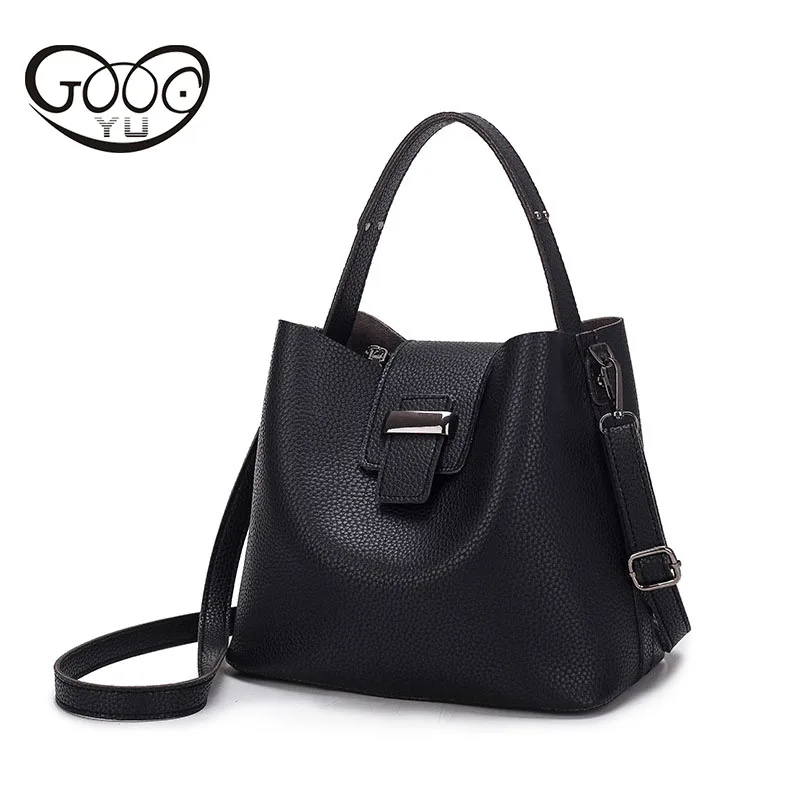 

Korean version of the fashionable color of the new women's ultra-slim ladies oblique cross-package trend bucket type shoulder ba