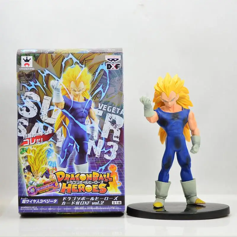 

16cm Anime Dragon Ball Z Heroes Super Saiyan 3 Vegeta PVC Action Figures Dragonball Figure Collectible Model Toys