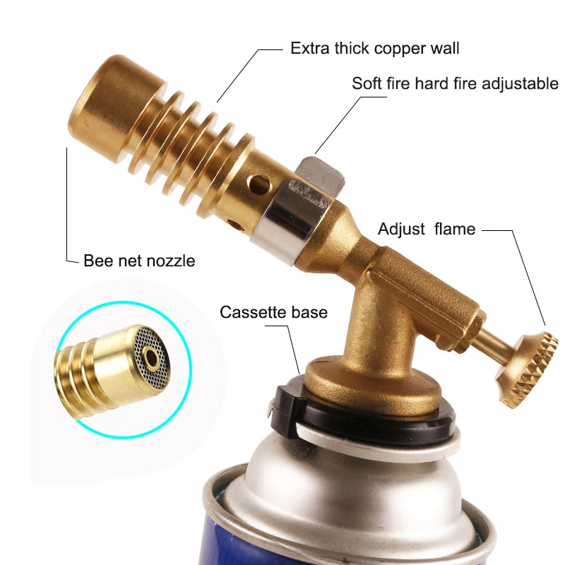 Портативная газовая горелка-пистолет паяльная горелка медь пламя Бутан газовая горелка зажигалка нагревающая сварка для открытое Дачное