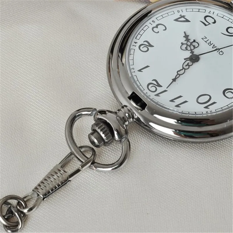 Классические карманные часы, кварцевые часы, ожерелье, подвеска, цепь, гладкие карманные часы, Relogio De Bolso, подарок