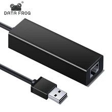 USB Ethernet адаптер USB 2,0 Сетевой интерфейс карты сети для Windows RJ45 для ТВ-приставка/Рабочий стол Zend переключатель usb