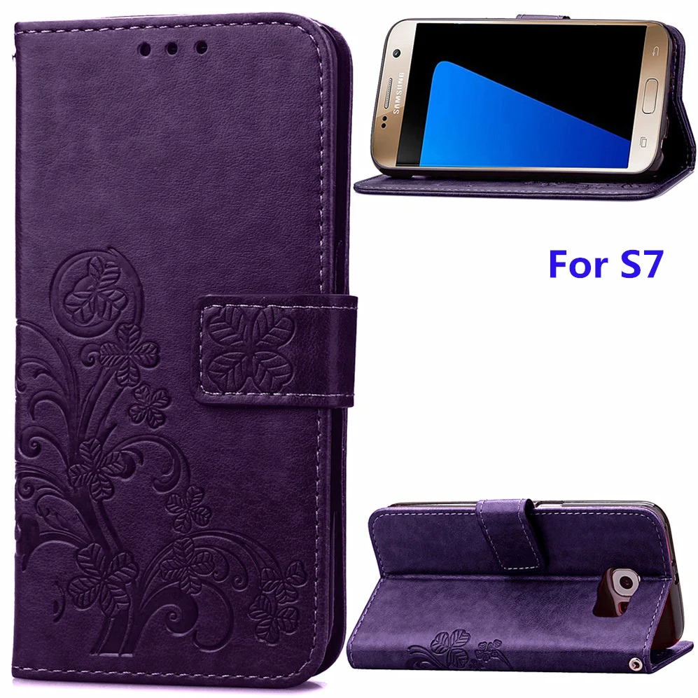 Luxury PU leather phone case for Samsung Galaxy S7 /S7 Duos(5.1 inch