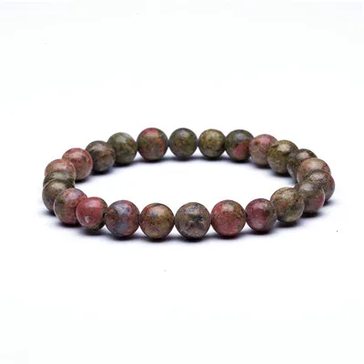 Natural Stone Beads Bracelets High Quality Tiger Eye Buddha Lava Round Beads Elasticity Rope Bracelets for women& men jewelry - Окраска металла: 03