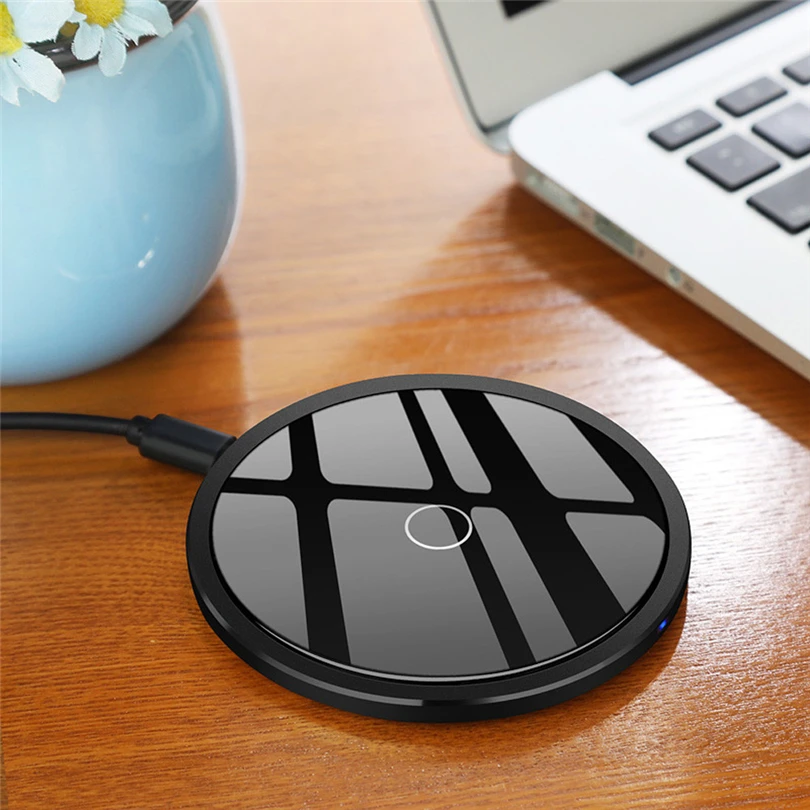 

Feniores Ultra Slim Qi Fast Wireless Charger Rapid Charging Stand for Samsung For Apple iPhone 8 / 8 Plus / X/Xs /XS MAX/XR char
