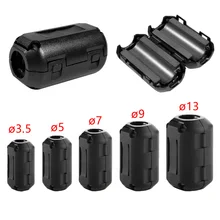 5pcs 3.5mm Black Ferrite Core Cable Filter Nickel-zinc Noise Suppressor for EMI RFI Clip Choke Ferrite Filters 5pcs nickel zinc noise suppressor ferrite filters core anti jamming magnetic ring clip choke ferrite core cable filter 3 5mm