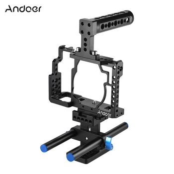 

Andoer Aluminum Alloy Camera Cage Kit Video Film Movie Making Stabilizer System for Sony A7/ A7R/ A7S Camera