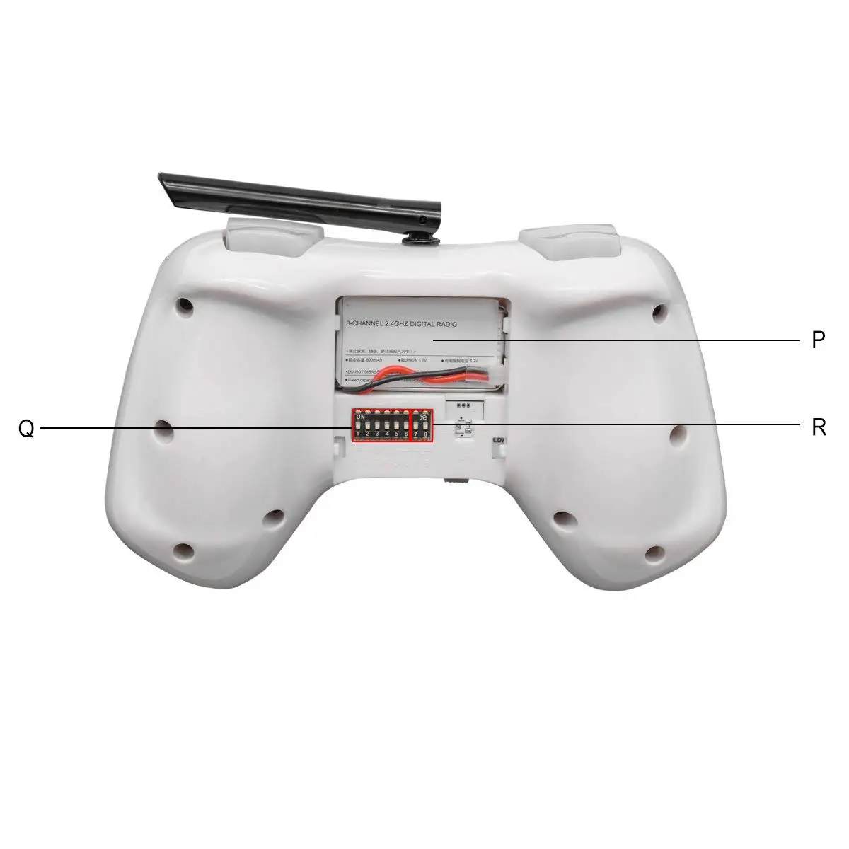 Betafpv TX02 цифровой радиопередатчик 2 4G 8CH Frsky белый для D8 протокол DIY RC Дрон FPV