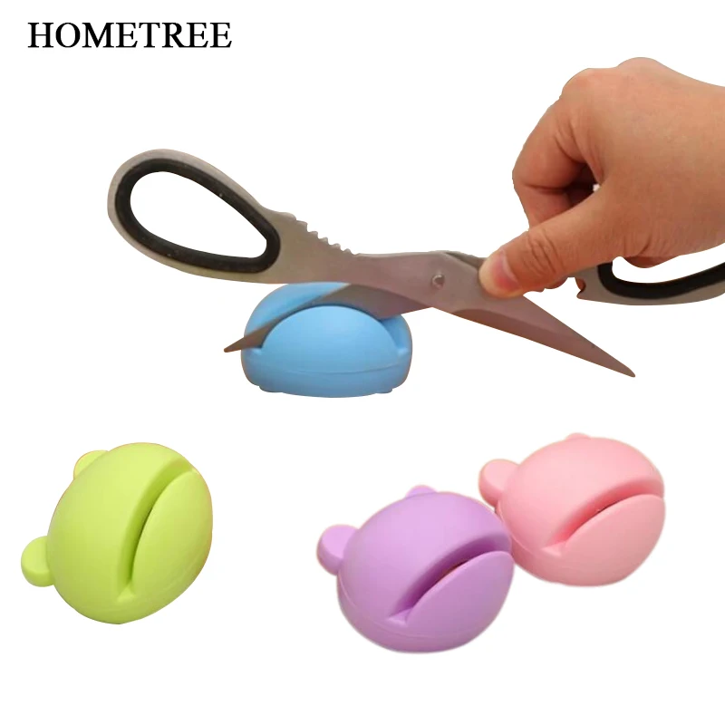 

HOMETREE 1Pc New Multifunction Cartoon Design Stable Mini Knife Sharpener Kitchen Tools Grindstone Scissors Kitchen Gadgets H434