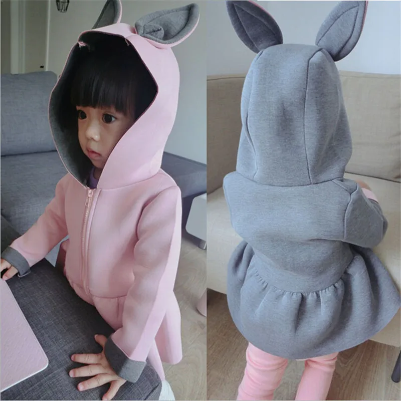 1 7T Toddler girls jacket animal rabbit design cotton spring autumn ...