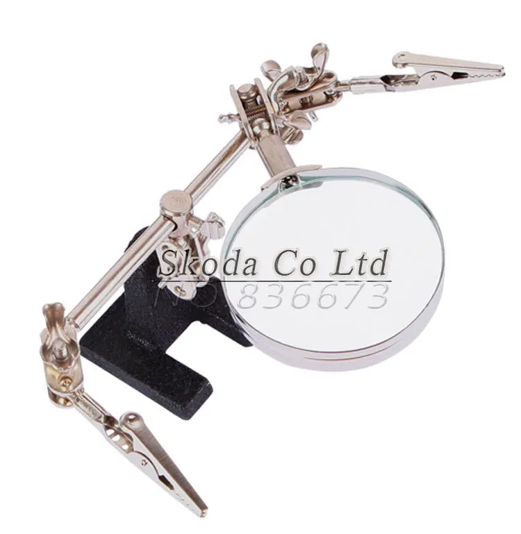 

Wholesale Helping Hands Repair Magnifier Stand Clip Welded fixture Third hand soldering iron for Craft Model Precision Tools