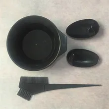 200Set/Lot Hairdressing Brushes Bowl Earmuff Combo Salon Hair Color Dye Tint Tool Set (1pcs bowl+1pcs brush+1pcs earmuff)