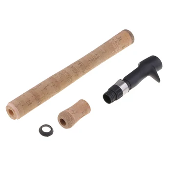 

Lightweight Casting Spinning Rod Handle Fishing Reel Seat + Soft Cork Handle Grip for DIY Building & Repair Kit