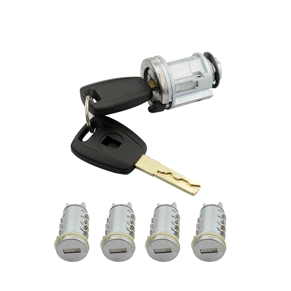 OKEYTECH CAR IGNITION LOCK SET FOR FIAT DUCATO PEUGEOT CITROEN SIP22 BLADE CAR KEY DOOR ORIGINAL MILLING CYLINDER TRUNK LOCK