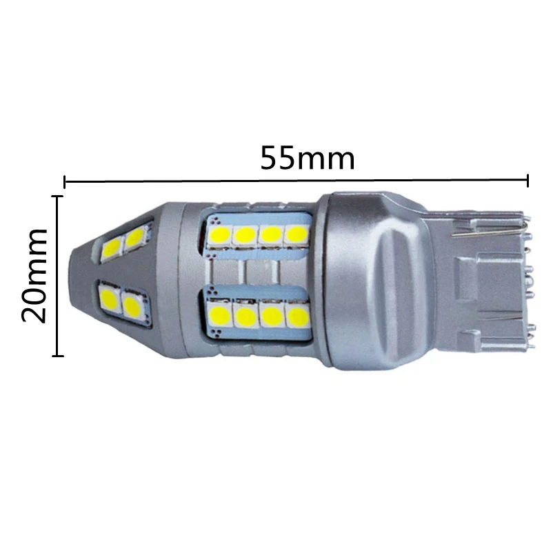 T20 7440 W21W WY21W супер яркий 30 светодиодный 3030 SMD Автомобильный задний фонарь тормозной светильник s авто задний фонарь дневной ходовой светильник красный желтый