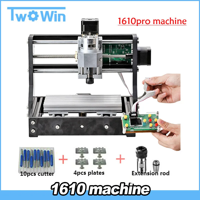 

CNC Rounter DIY 1610pro Mini CNC Machine+ 500mw laser ,working area 16*10*4.5cm, 3 Axis PCB Milling Machine with GRBL Control