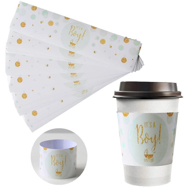 Baby Shower 12pcs Water Bottle Label Stickers it is a boy/girl Tag Gender Reveal Christening Decor Babyshower Supplies