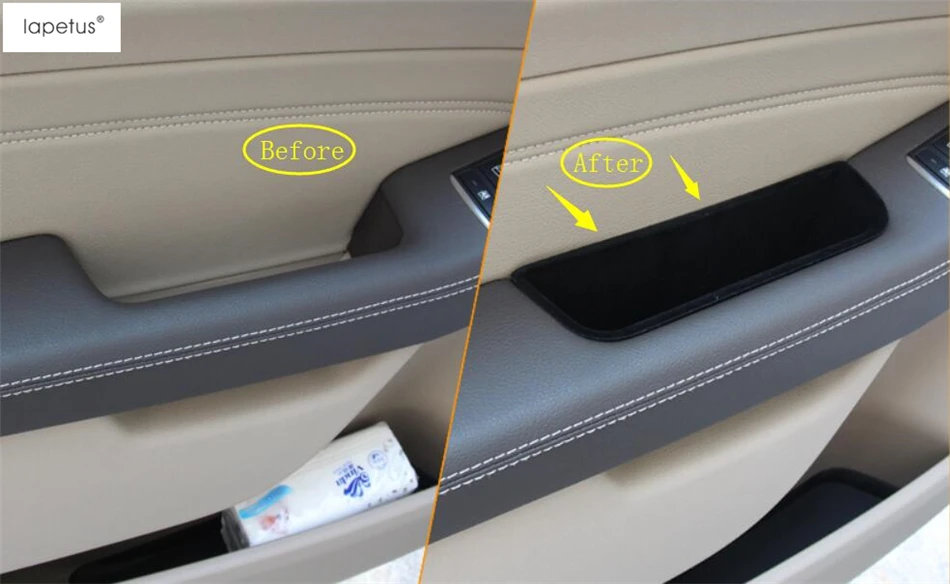 

Lapetus Accessories For Mercedes-Benz GLE W166 Coupe C292 2015 - 2018 Front Door Container Storage Box Molding Cover Kit Trim