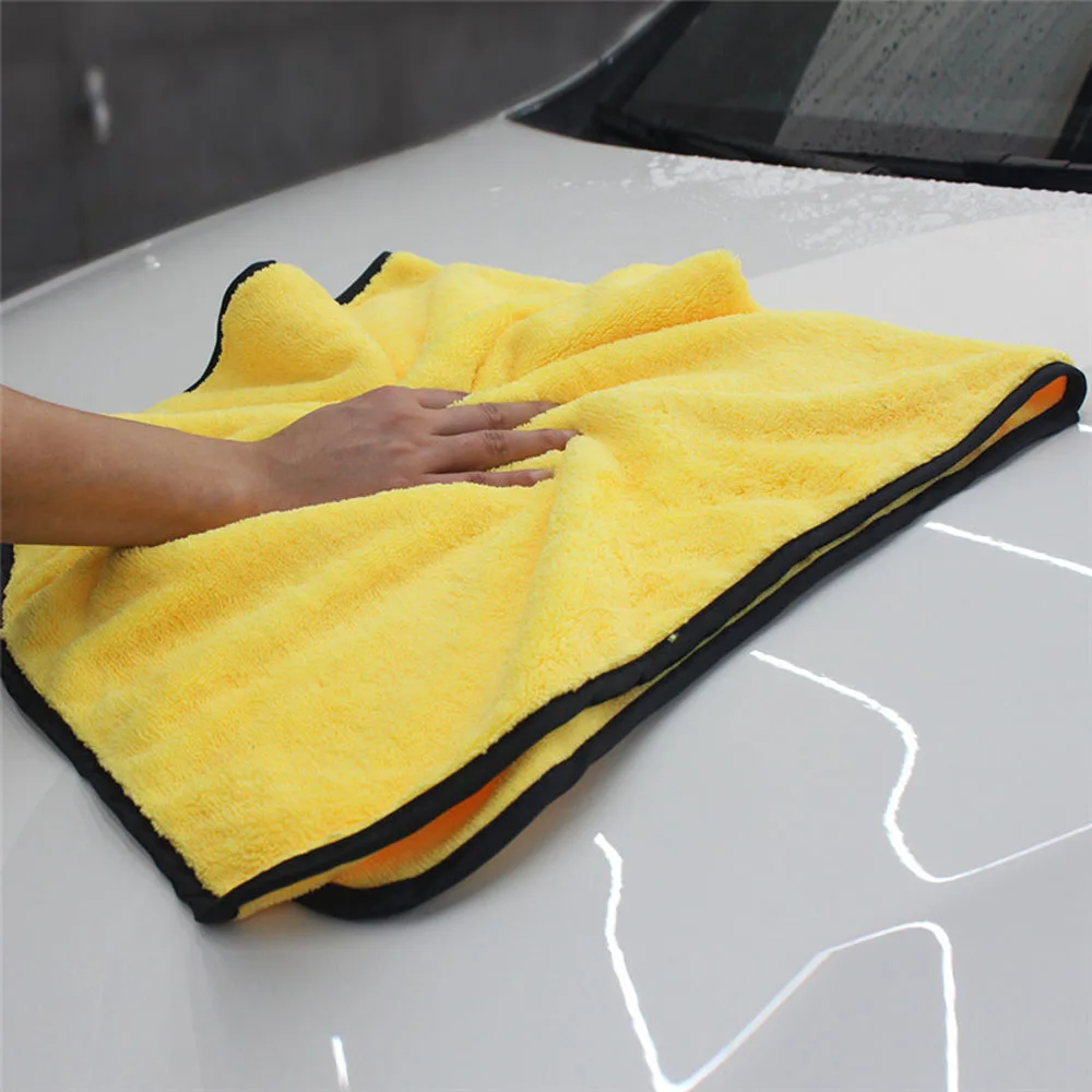 Супер абсорбирующее полотенце из микрофибры для мытья автомобиля, сушильная ткань для автомобиля, очень большой размер 90x60 см, сушильное полотенце, уход за автомобилем