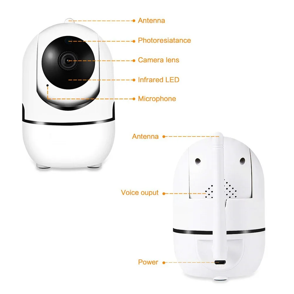 Wifi ip камера 1080P автоматическое отслеживание Беспроводная CCTV Безопасность Мини