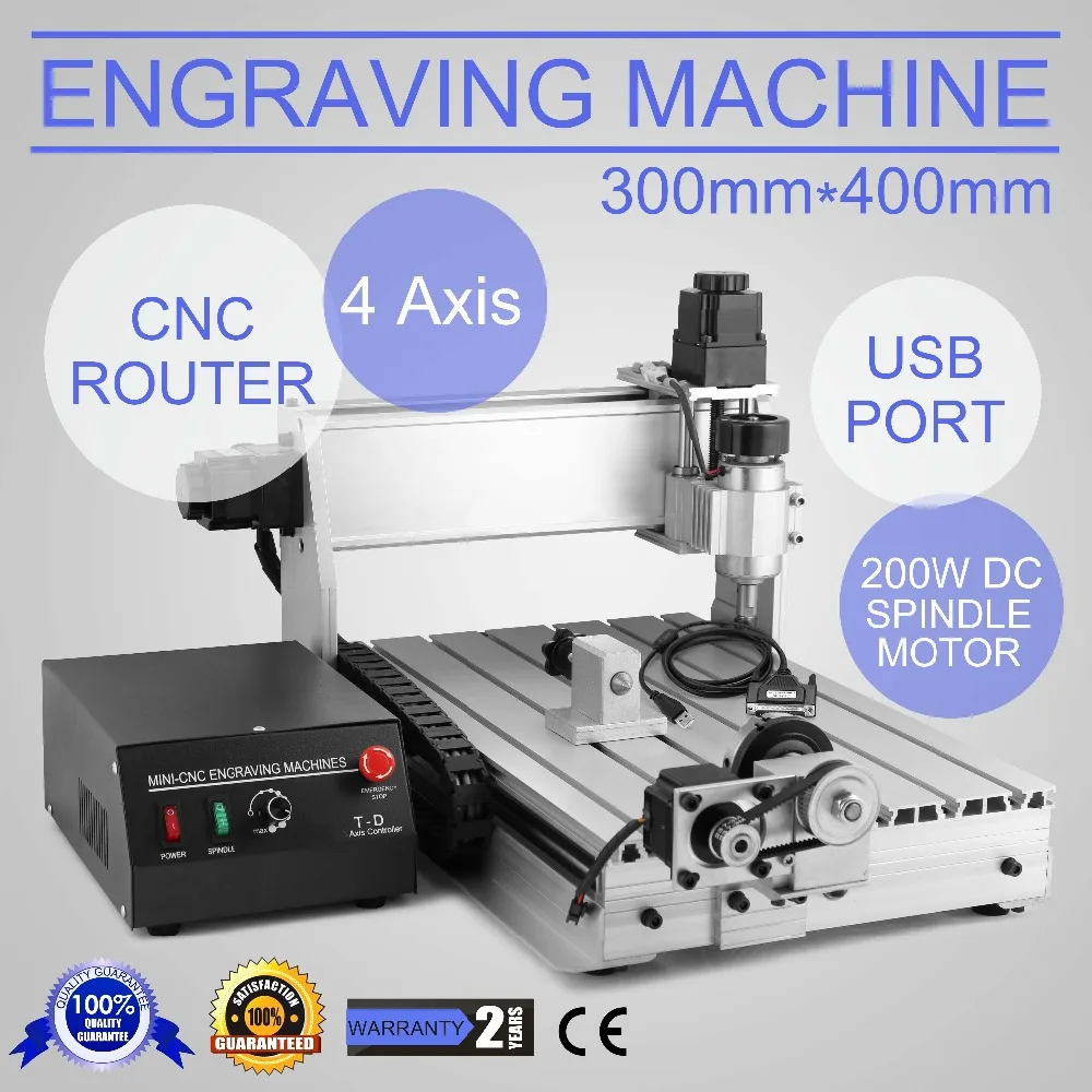 CNC 3040T Маршрутизатор гравер гравировка сверление фрезерное оборудование 4 оси DESKSTOP CNC высокое качество продукции