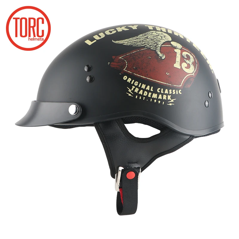 New arrival TORC motorcycle half helmet Retro scooter helmet vintage open face helmet Cool skull helmet Lucky 13 moto casco цена New arrival TORC motorcycle half helmet Retro scooter helmet vintage open face helmet Cool skull helmet Lucky 13 moto casco цены онлайн