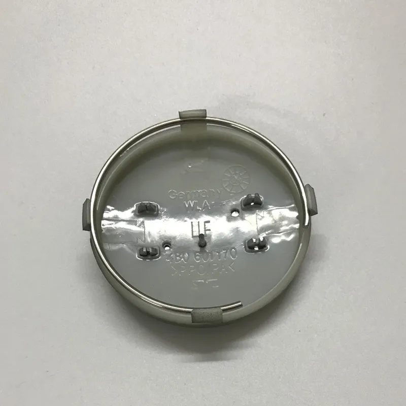 

20pcs 60mm gray black car Wheel Center Cap Hub Caps Car Rims Cover Badge for 4B0601170 4B0 601 170 Car Accessories