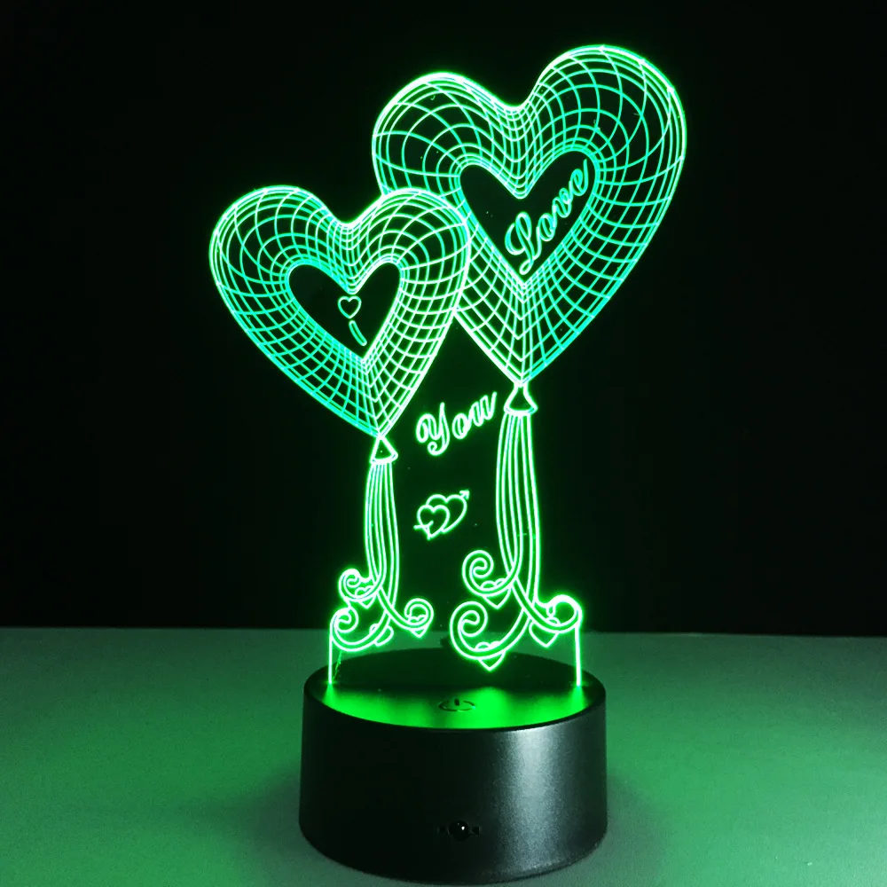 Novelty lamp Creative love 3D nightlight LED USB lamps romantic Christmas lover's gifts Kids gift Valentine's Day souvenir GiC Novelty lamp Creative love 3D nightlight LED USB lamps romantic Christmas lover's gifts Kids gift Valentine's Day souvenir GiC