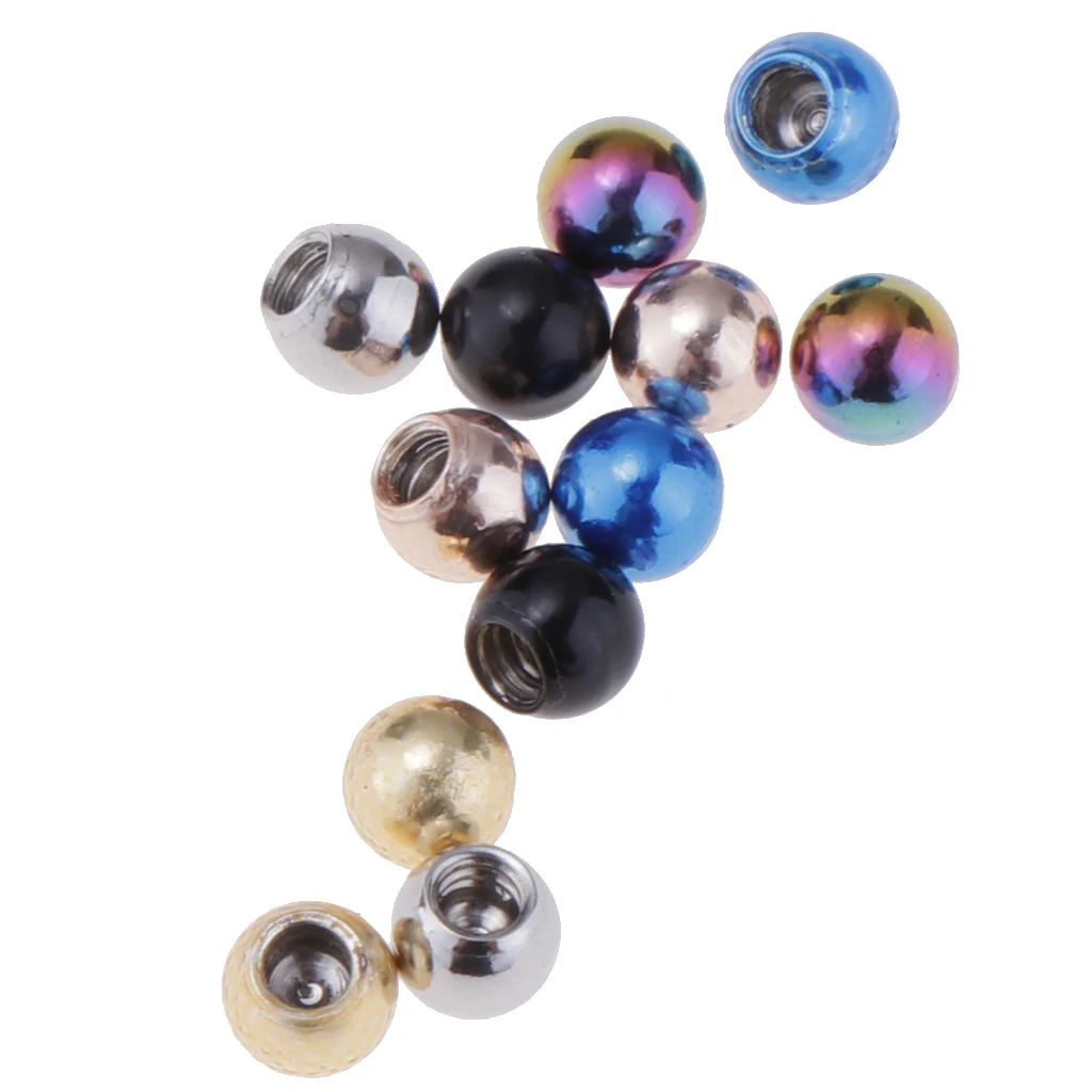 Buy 12 Piece Assorted Color Stainless Steel Round Ball
