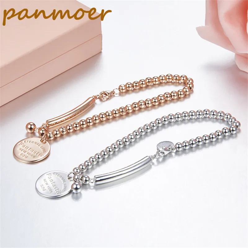 

925 100% silver love 520 pendant eternal fantistic bracelet solid simple double t bracelet design for women elegant fine jewelry