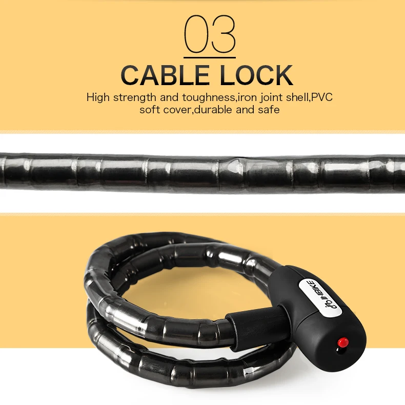 Bicycle Anti Theft Lock Cable