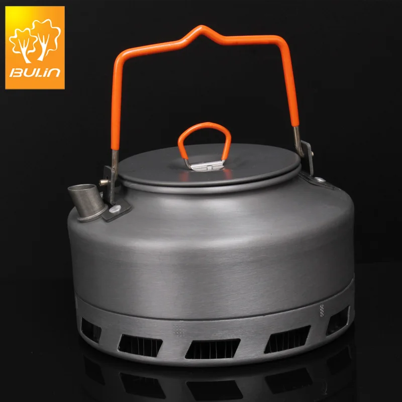Bulin 1L Кемпинг чайник теплообменник чайник для пикника алюминиевый сплав - Цвет: A