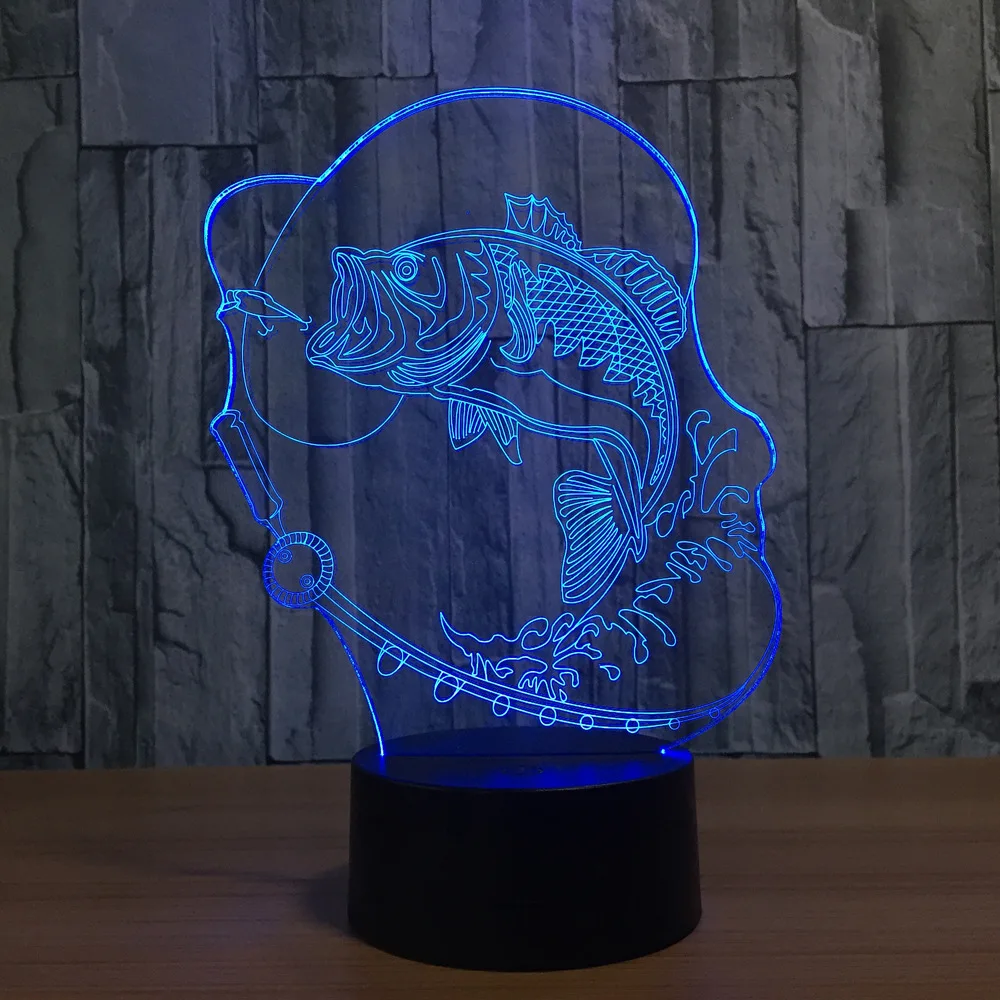 Bubble Fish 3D LED Lamp 6