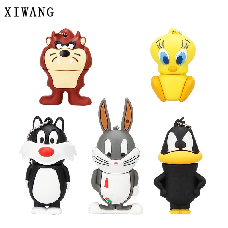 

100% real capacity animal series USB flash drive 128gb pendrive 4GB 8GB pen drive 16GB 32GB 64GB cartoon rabbit usb memory stick