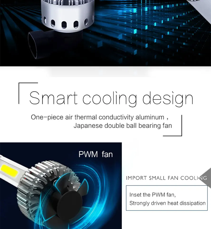 led car headlight bulb cob light source 80w auto lamp light  (14)