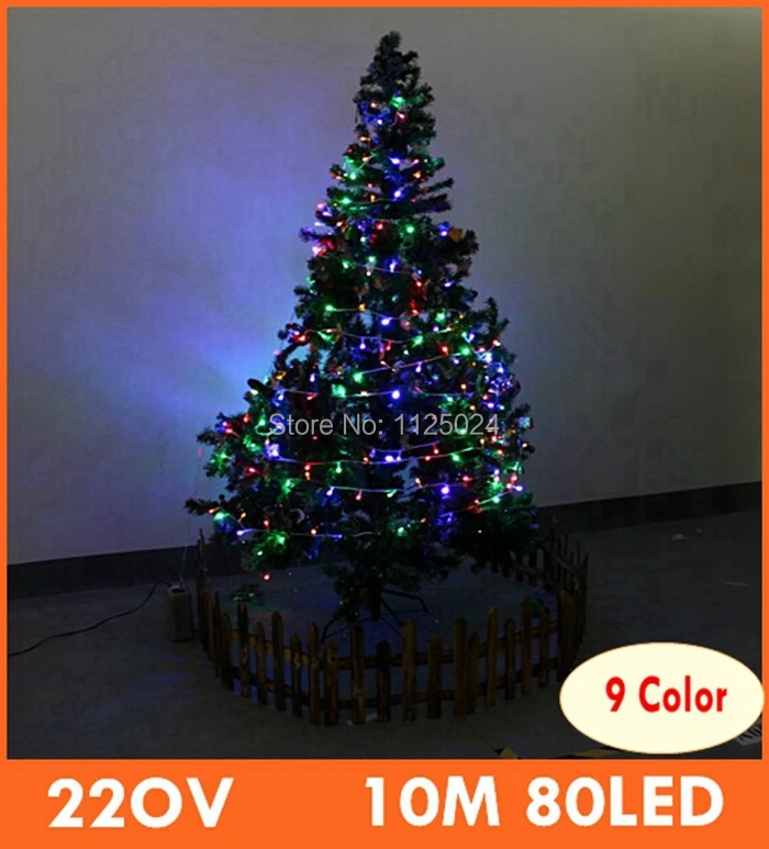 10 метров 80 светодиодный 220 В светодиодный свет для свадебного украшения, Рождественская и праздничная сказочная садовая декоративная лампа