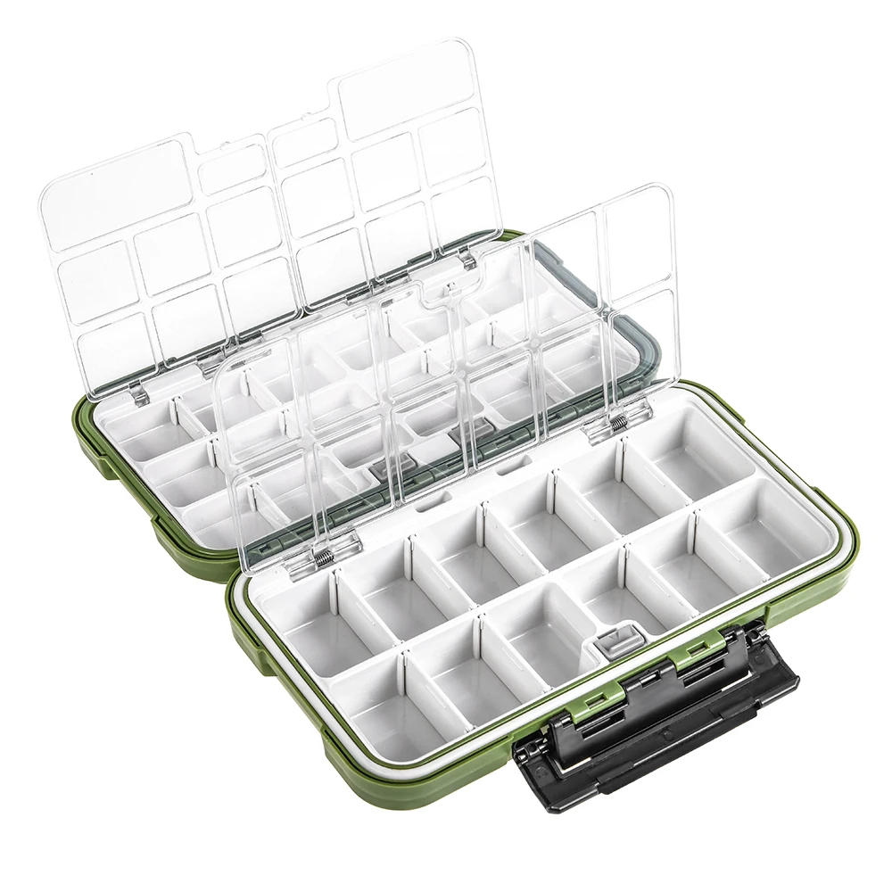 ABS Waterproof Fishing Storage Box Case Fly Fishing Lure Spoon Hook