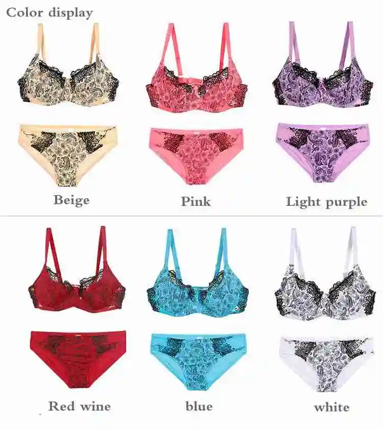 DaiNaFang Brand Hot Sale CDEFG Cup Bras Sets For Womens Lace Sexy Underwear Fashion Female Lingerie Ladies Brassiere Briefs sexy bra and panty set