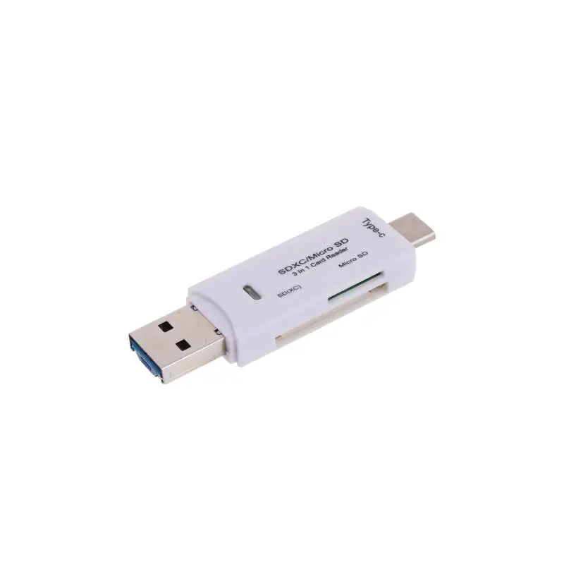 3 в 1 Usb 2,0 кардридер высокая скорость SD TF Micro SD кардридер Тип C USB C Micro USB память Otg кардридер